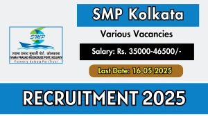 SMP Kolkata Recruitment 2025 - Apply Offline for 32 Station Master, Cabin Assistant, More Posts Before May 16 SMP Kolkata Recruitment 2025 - Apply Offline for 32 Station Master, Cabin Assistant, More Posts Before May 16