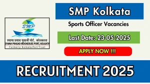SMP Kolkata Sports Officer Recruitment 2025 - Apply Offline for 01 Posts Before May 23 SMP Kolkata Sports Officer Recruitment 2025 - Apply Offline for 01 Posts Before May 23