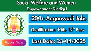 Social Welfare and Women Empowerment Dindigul Recruitment 2025 - Apply Offline for 235 Anganwadi Worker and Helper Posts Social Welfare and Women Empowerment Dindigul Recruitment 2025 - Apply Offline for 235 Anganwadi Worker and Helper Posts
