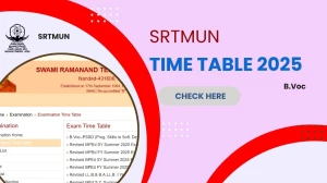 SRTMUN Time Table 2025 Announced @ srtmun.ac.in Details Here SRTMUN Time Table 2025 Announced @ srtmun.ac.in Details Here