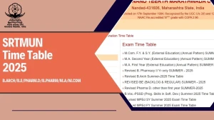 SRTMUN Time Table 2025 Announced @ srtmun.ac.in Details Here SRTMUN Time Table 2025 Announced @ srtmun.ac.in Details Here
