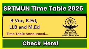 SRTMUN Time Table 2025 Released @ srtmun.ac.in Details Here
