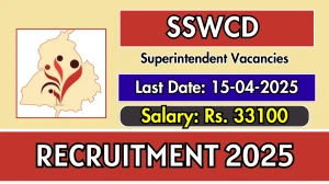 SSWCD Superintendent Recruitment 2025 - Apply Offline SSWCD Superintendent Recruitment 2025 - Apply Offline