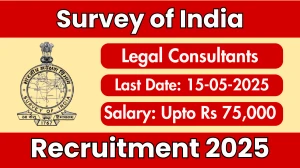 Survey of India Legal Consultants Recruitment 2025 - Apply Offline for 03 Posts