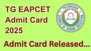 TG EAPCET Admit Card 2025 Out Download Online @ eapcet.tgche.ac.in Check TG EAPCET Date