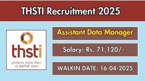THSTI Assistant Data Manager Recruitment 2025 – Walk in THSTI Assistant Data Manager Recruitment 2025 – Walk in
