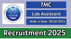 TMC Lab Assistant Recruitment 2025 – Walk in