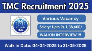 TMC MO, Senior Resident and More Posts Recruitment 2025 – Walk in for 26 Posts