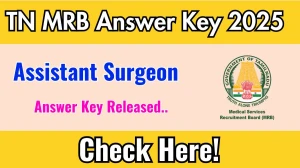 TN MRB Assistant Surgeon Answer Key 2025 Out mrb.tn.gov.in Download Assistant Surgeon Answer Key Here