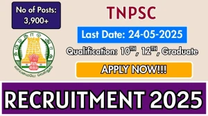 Latest TNPSC Group 4 Job Notification 2025 - Apply Online for 3935 VAO, Forest Guard, Revenue Inspector and Other Posts