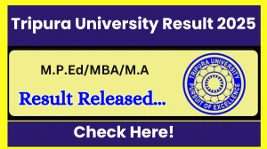 Tripura University Result 2025 Released at tripurauniv.ac.in Direct Link to Download 1st, 3rd Semester Result Tripura University Result 2025 Released at tripurauniv.ac.in Direct Link to Download 1st, 3rd Semester Result