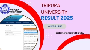 Tripura University Result 2025 Released at tripurauniv.ac.in Direct Link to Download 1st, 3rd Semester Result Tripura University Result 2025 Released at tripurauniv.ac.in Direct Link to Download 1st, 3rd Semester Result