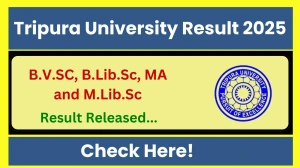 Tripura University Result 2025 Released at tripurauniv.ac.in Direct Link to Download 1st and 3rd Semester Result