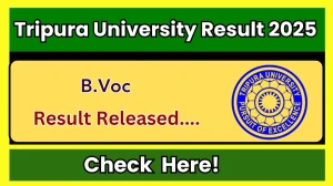 Tripura University Result 2025 Released at tripurauniv.ac.in Direct Link to Download 3rd, 5th Semester Result Tripura University Result 2025 Released at tripurauniv.ac.in Direct Link to Download 3rd, 5th Semester Result