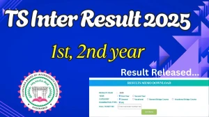 TS Inter Result 2025 Out For 1st, 2nd year at tgbie.cgg.gov.in How to check Results Here
