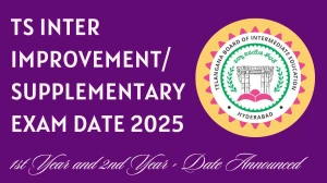 TSBIE Telangana TS Inter Supplementary/ Improvement Exam Dates 2025 Announced tgbie.cgg.gov.in