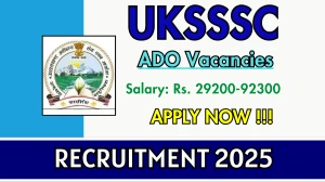 UKSSSC Assistant Development Officer Recruitment 2025 - Apply Online for 45 Posts Before May 16 UKSSSC Assistant Development Officer Recruitment 2025 - Apply Online for 45 Posts Before May 16