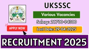 UKSSSC Huge Recruitment 2025 - Apply Online for 63 Assistant Accountant, Office Assistant and Other Posts UKSSSC Huge Recruitment 2025 - Apply Online for 63 Assistant Accountant, Office Assistant and Other Posts