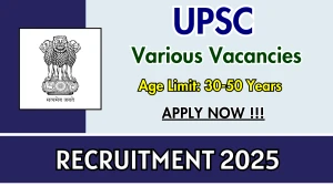 UPSC Recruitment 2025 - Apply Online for 40 Scientist, Training Officer, More Posts Before May 15 UPSC Recruitment 2025 - Apply Online for 40 Scientist, Training Officer, More Posts Before May 15