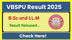 VBSPU Result 2025 Declared at vbspu.ac.in Direct Link to Download UG and PG Course Result