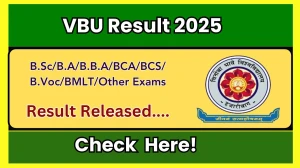 VBU Result 2025 Released at vbu.ac.in Direct Link to Download 2nd Semester Result VBU Result 2025 Released at vbu.ac.in Direct Link to Download 2nd Semester Result