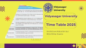 Vidyasagar University Time Table 2025 Announced @ vidyasagar.ac.in Details Here Vidyasagar University Time Table 2025 Announced @ vidyasagar.ac.in Details Here