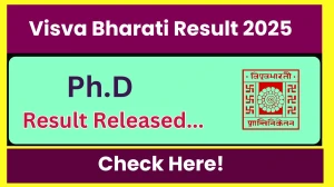 Visva Bharati Result 2025 Out at visvabharati.ac.in Direct Link to Download PG Course Result