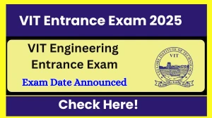 VIT Entrance Exam Schedule 2025 Out viteee.vit.ac.in Check VITEEE Exam Date Here