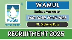 WAMUL Recruitment 2025 - Apply Online for Executive, Assistant and More Posts Before April 30 WAMUL Recruitment 2025 - Apply Online for Executive, Assistant and More Posts Before April 30