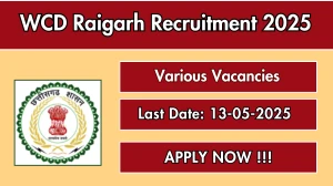 WCD Raigarh Recruitment 2025 - Apply Offline for 05 Lawyer, Security Guard and More Posts Before May 13 WCD Raigarh Recruitment 2025 - Apply Offline for 05 Lawyer, Security Guard and More Posts Before May 13