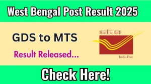 West Bengal Circle GDS to MTS Result 2025 Out at westbengalpost.gov.in, Direct Link to Download Result PDF Here