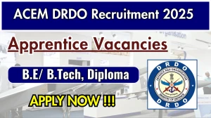 ACEM DRDO Apprentice Recruitment 2025 - Apply Online for 41 Posts ACEM DRDO Apprentice Recruitment 2025 - Apply Online for 41 Posts