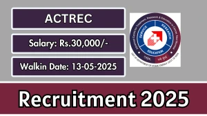 ACTREC Health Assistant Recruitment 2025 – Walk in
