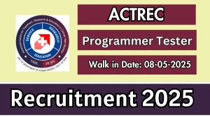 ACTREC Programmer Tester Recruitment 2025 – Walk in