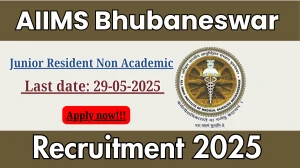 AIIMS Bhubaneswar Junior Resident Non Academic Recruitment 2025 - Apply Online