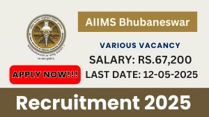 AIIMS Bhubaneswar Recruitment 2025 - Apply Offline for 03 Project Research Scientist, Multi Tasking Staff and More Posts Before May 12