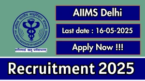 AIIMS Delhi Project Technical Support II Recruitment 2025 - Apply Offline