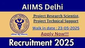 AIIMS Delhi Recruitment 2025 - Apply Online for 04 Project Research Scientist, Project Technical Support Posts
