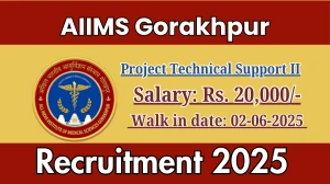 AIIMS Gorakhpur Project Technical Support II Recruitment 2025 – Walk in