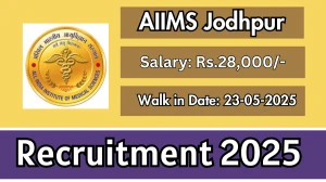 AIIMS Jodhpur Project Technical Support lll Recruitment 2025 – Walk in for 01 Posts
