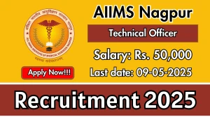 AIIMS Nagpur Technical Officer Recruitment 2025 - Apply Online