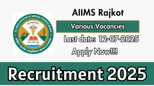 AIIMS Rajkot Recruitment 2025 - Apply Offline for 07 Accounts Officer, Executive Engineer and More Posts AIIMS Rajkot Recruitment 2025 - Apply Offline for 07 Accounts Officer, Executive Engineer and More Posts