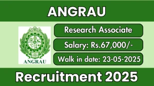 ANGRAU Research Associate Recruitment 2025 – Walk in ANGRAU Research Associate Recruitment 2025 – Walk in