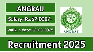 ANGRAU Teaching Associate Recruitment 2025 – Walk in