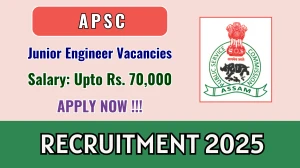 APSC Junior Engineer Recruitment 2025 - Apply Online for 17 Posts APSC Junior Engineer Recruitment 2025 - Apply Online for 17 Posts