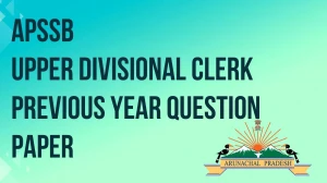 APSSB Upper Divisional Clerk Previous Year Question Papers PDF with Answers Download