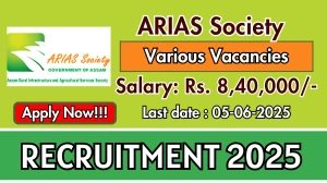 ARIAS Society Recruitment 2025 - Apply Online for 25 Accountant, Junior Engineer and More Posts