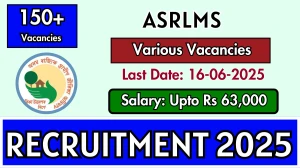 ASRLMS Recruitment 2025 - Apply Online for 182 Accounts Assistant, MIS Executives and Other Posts