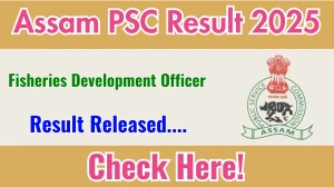 Assam PSC FDO Result 2025 Out at apsc.nic.in, Direct Link to Download Result PDF Here