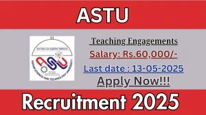 ASTU Teaching Engagements Recruitment 2025 - Apply Offline